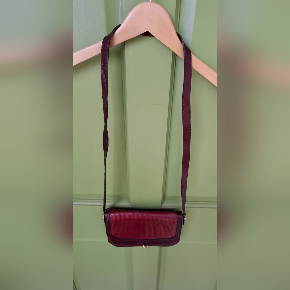 Clubhouse Burgundy Crossbody Bag